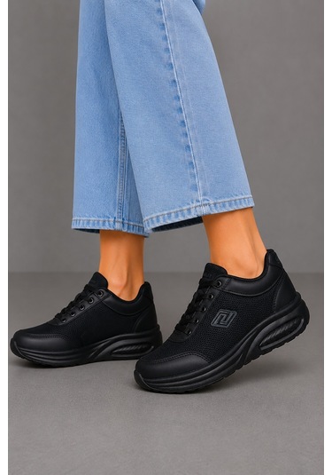 Bluefeet Prl Siyah Anorak Kadın Sneaker Spor Ayakkabı