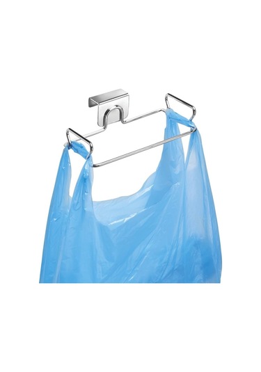 Dolaplar İçin Plastik Poşet Saklama Ve Alışveriş Poşeti Tutucu, Mutfak Saklama - Krom -