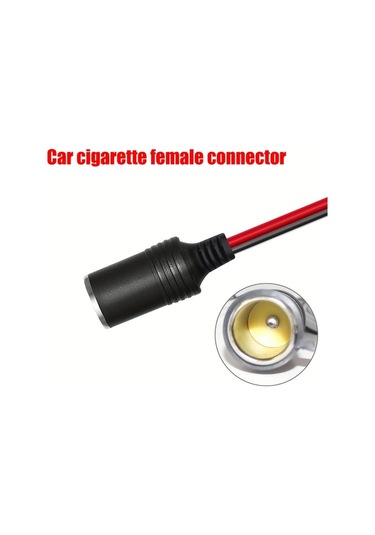 Dashanshop Jyft 2m/6.6ft Araç Sae Şarj Kablosu 16awg Sigara Çakmaklı Adaptörlü