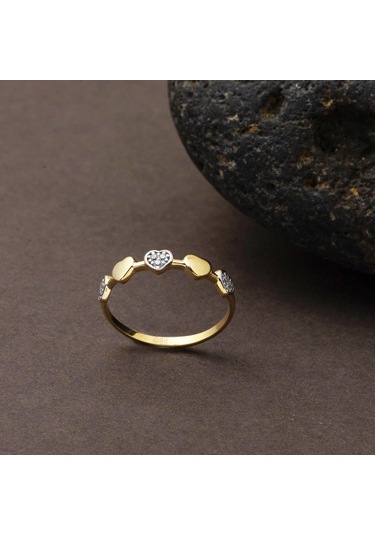 Kalpli Minimal 14 Ayar Spor Altın Yüzük