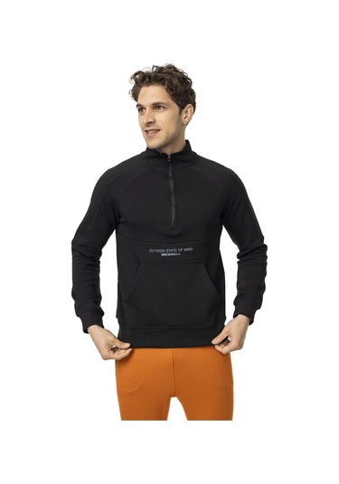 Merrell Merrell Erkek Günlük Giyim Sweatshirt Stefan Siyah Siyah