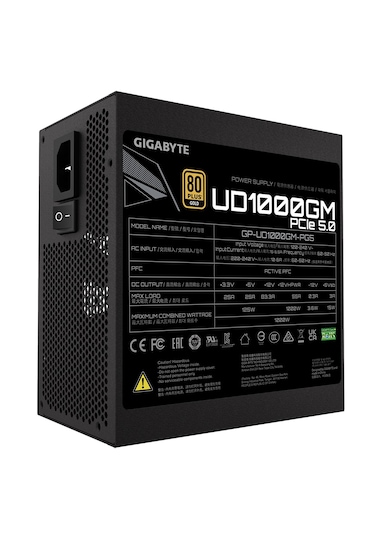 Gigabyte 1000w Gp-ud1000gm Pg5 80+ Gold Tam Mod. Gen5 Güç Kaynağı