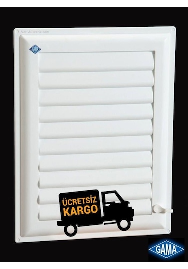 Gama Banyo Havalandırma Menfezi 40X44 Plastik Panjur Süper Kalite