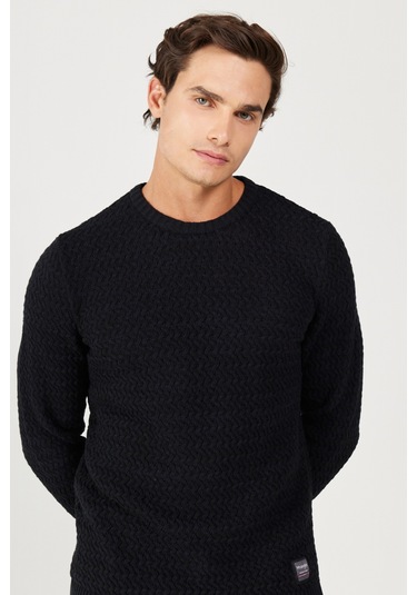 Wrangler Erkek Kazak W232580001 Siyah Siyah