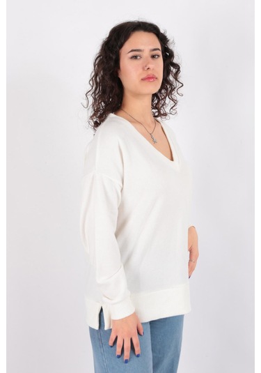 Busem W0011332 Kadın Kazak Ekru