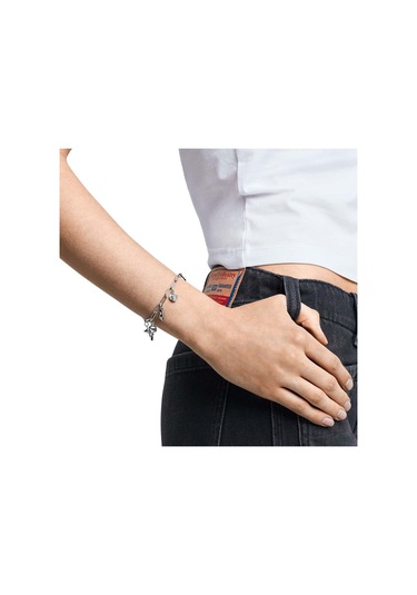 Diesel Djdx1604-040 Erkek Bileklik Metalik Gri