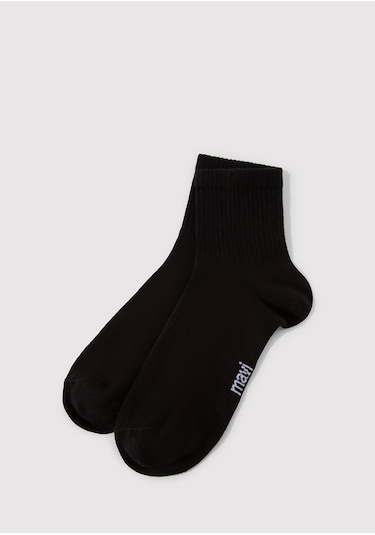 Mavi - Siyah Patik Çorap 092625-900 Siyah