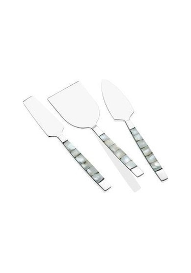 The Mia Pearl Peynir Servis Takımı White 3 Parça Ckb0175