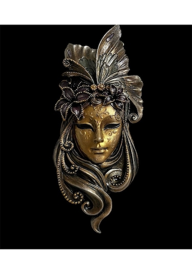 Kelebekli Kadın Duvar Mask 15x32cm