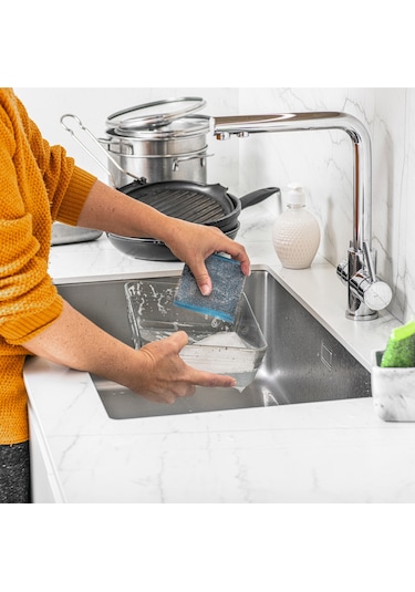 Vileda Power Inox Colors Çelik Bulaşık Sünger 5 x 3'lü