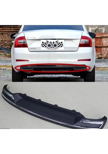 Skoda Octavia Arka Tampon Difüzörü Amg Model 2013  /2017
