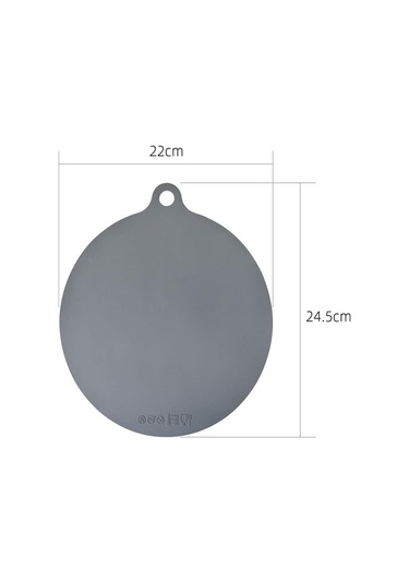 Hombey 5 Adet Silikon Isıya Dayanıklı Yuvarlak Mutfak Altyapısı Koruyucu 22cm Antipyren Yalıtkan Döşeme Seti Siyah