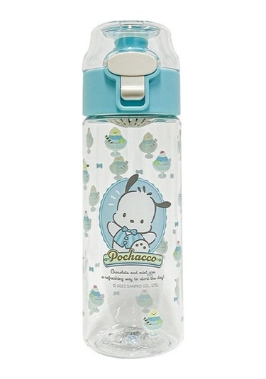 Karikatür Su Bardağı Çay Ayırıcı İle Taşınabilir Içme Bardağı My1534 Açık Mavi