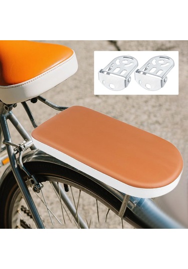 Suntek Bisiklet Arka Koltuk Minderi Hafif 30x15x3.5cm Basit Kahverengi