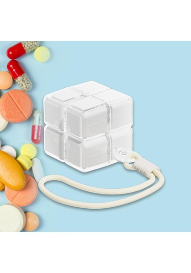 Suntek Seyahat Için Çok Yönlü İlaç Kutusu, Çanta Ve Sırt Beyaz