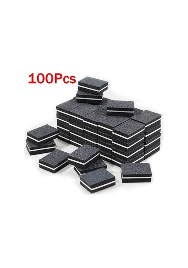 10-100 Adet Mini Parlatıcı Zımpara Dosyaları Blok Pedikür Manikür Bakımı Tırnak Sanat Tampon Lehçe Manikür Pedikür Tırnak Törpüsü Araçları Bej