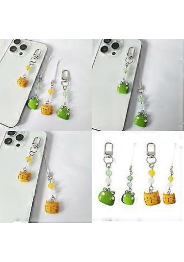 Sevimli Karikatür Hayvan Telefon Süsü Askısı Ayırt Edici Hayvan Anahtarlıkları Kolye Şık Cep Telefonu Zinciri Telefon Askısı Aksesuarları Kedi Kedi Kedi 6