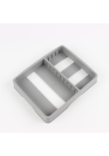 Yifomall Mutfak Rafı İçin Ayarlanabilir Plastik Kapak Depolama Kutusu - Taze Saklama Ve Düzenleme Fonksiyonuyla Çeşitli Kapakları Saklayın Gri Diğer