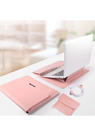 Maiyame 15" Pembe Altın Dijital Cihaz Çantası - Su Geçirmez, Çizik Dayanıklı, Döşeme + Bilek Destekli, Huawei Ve  Uyumlu, Taşınabilir Gül Altın