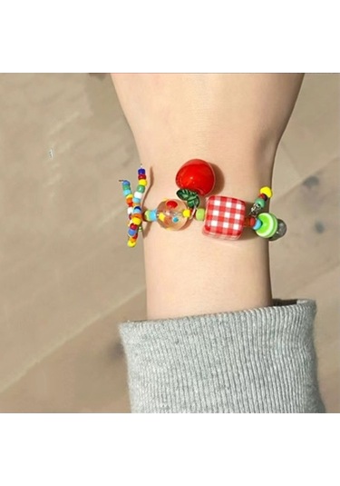 Willowhaven Yaz Enerjisi Renkli Elma Yıldız Boncuklu Kolye - Hafif Stili Canlandırır Hf-510 HF-510