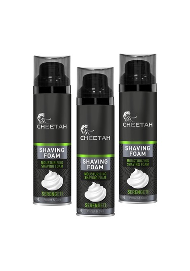 Cheetah Seregenti Erkek Tıraş Köpüğü 3 x 250 ML