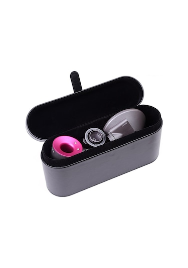 Suntek Magideal Pu Deri Saç Kurutma Makinesi Saklama Kutusu Kahverengi