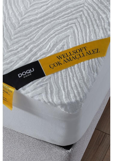 Wellsoft Çok Amaçlı Sıvı Geçirmez Fitted Alez 200x200 Beyaz