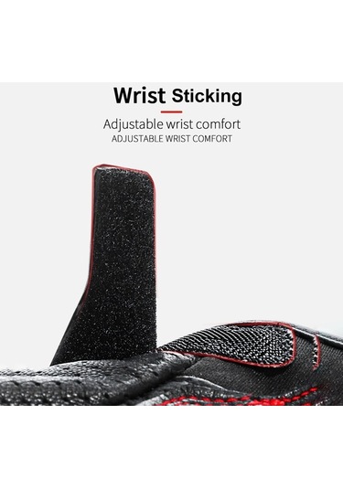Novahub Erkek Ve Kadın Motosiklet Eldiveni, Koyun Derisi, Karbon Fiber Koruma, Dokunmatik Uyumlu, Rengi Kırmızı/siyah/beyaz, Boyutlar M/l/xl/xxl