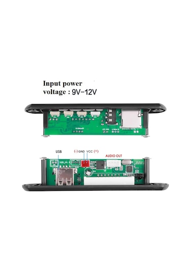 Kebidu Mp3 Wma Dekoder Kurulu Usb Fm Tf Radyo Kablosuz Bluetooth Ses Modülü Audio Amplifier