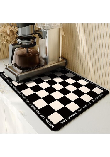 Geeksen Mutfak Su Emici Paspas - 30x40cm Yağ Geçirmez, Dayanıklı Ve Kolay Kuruyan Diğer