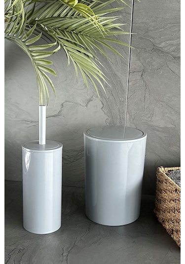 Prima Nova Flores 2'li Banyo Seti - Gri Gri