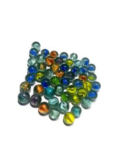 Cam Misket Bilye Oyuncak 100 Adet Karışık Cam Bilya