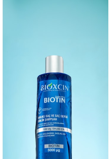 Bioxcin Biotin Şampuan 300 ml - Tüm Saç Tipleri Için Sağlıklı Saç ve Deri Şampuanı Günlük Kullanım
