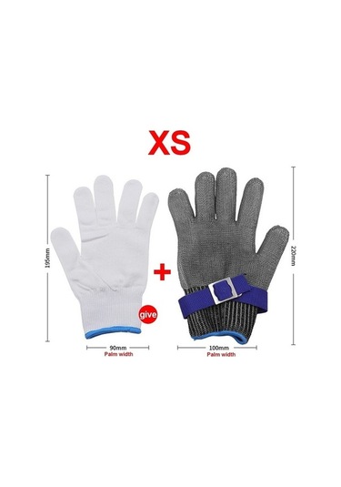 Trendooze Anti-kesim Eldiven, Renklı, El Güvencesi