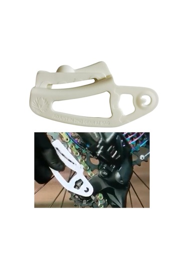 Homyl 1x Arka Attırıcı Chaingap Ayar Kılavuzu Zincir Beyaz