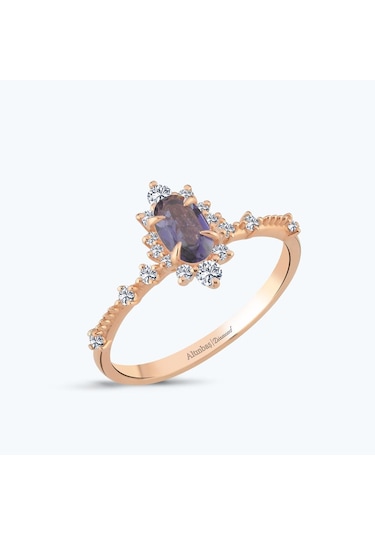 Altınbaş Pırlanta Topaz Oval Yüzük Pnf004pıo-14k