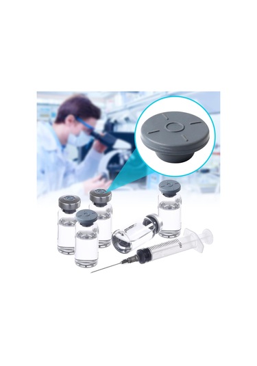 Borox Flakon Kauçuk Tıpa 20mm - Butil Tapa 100 Adet