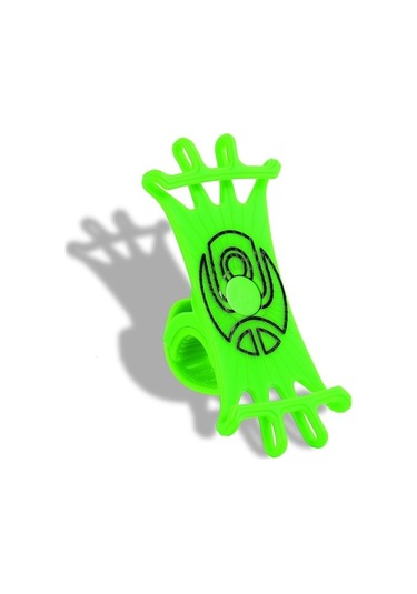 Rogfer Çok Fonksiyonlu Silikon Bisiklet Cep Telefonu Tutucu Motosiklet Sürme Navigasyon Sabit Braketi Yeşil Yeşil Yeşil