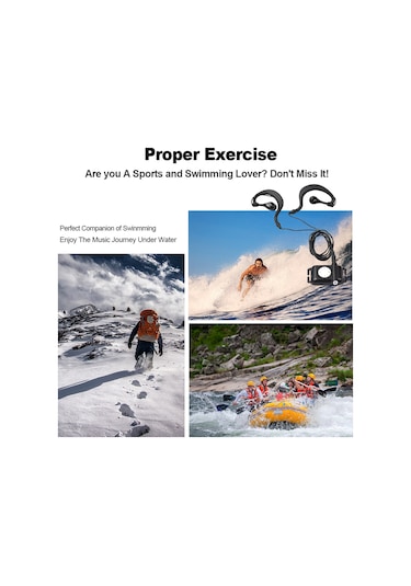 Singree "ıpx8 Su Geçirmez Mp3 Çalar - Yüzme, Koşu Ve Dalış İçin 8gb Müzik Çalar & Kulaklık Seti"