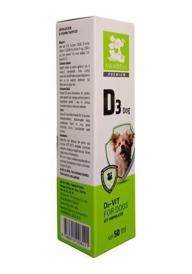 Nanbell D3 Köpek Vitamini 50 ML