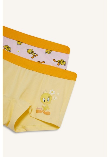 Defacto Kız Çocuk Looney Tunes 2li Boxer F8647a825auyl127 Sarı Defacto Kız Çocuk Looney Tunes 2li Boxer F8647a825auyl127 Sarı