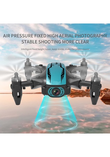 Honmex Cs02 Mini Katlanabilir Drone 480p Kameralı, Hız Kontrolü, Headless Mod Ve İzleme Uçuşu İle, Dahili Pil Ve Taşıma Çantası