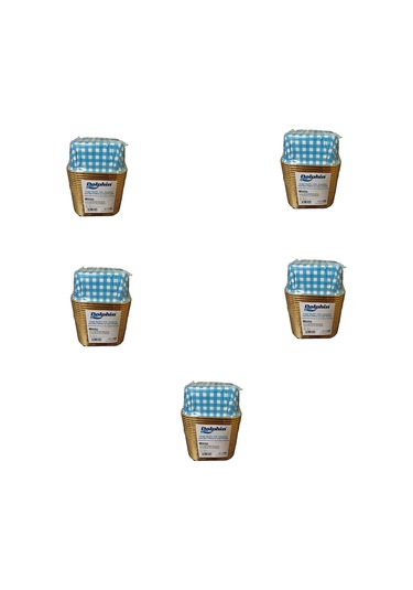 Dolphin Muffin Kare Kağıt Mavi Puantiyeli Altın Cupcake Kek Kalıbı Kapsülü Kabı - 25 Adetlik 5 Paket Renkli