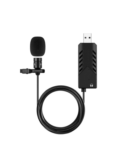 Leezsing Usb Mikrofonlu Klipsli Yaka Mikrofon - Pc/mac İçin Profesyonel Ses Kaydı Ve Canlı Yayın