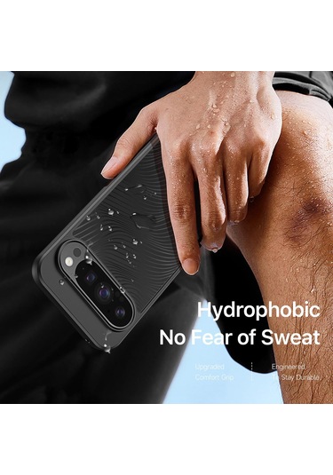 Google Pixel 10 Pro Xl Dux Ducıs Aimo Serisi Tpu Pc Buzlu Hissediyorum Telefon Kılıfı Siyah Siyah