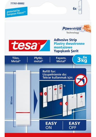 Yapışkan Şerit Yedek Bantlar, İz Bırakmadan Sökülebilir, Fayans Ve Metal Yüzeyler İçin, 3kg X 6 Adet