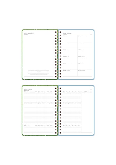 2026 A5 Spiralli Haftalık Ajanda 12 Aylık - Kedi Kedi