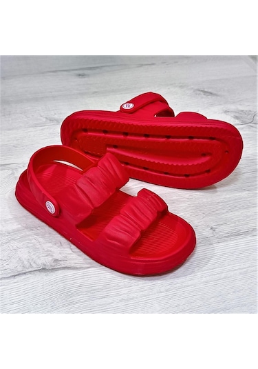 Calx 1260 Kırmızı Hafif Rahat Kadın Terlik & Sandalet 001