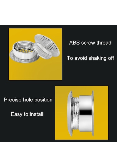 3 Adet 35mm Mobilya Dolabı Soğutma Paslanmaz Çelik Çift Taraflı Havalandırma Deliği Dekoratif Kapak Diğer