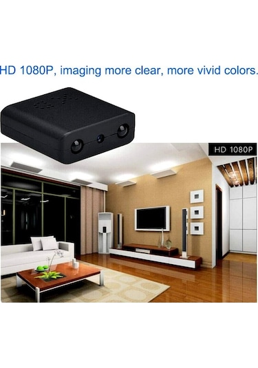 Besthome1 Küçük Boy Ir-cut Gece Görüşü Spor Kamera - Mini Hd Video Kaydedici Siyah Siyah